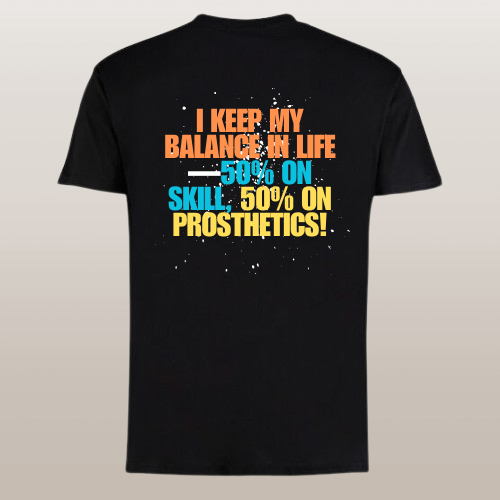 50% Prosthetics T-Shirt (Black) S/M/L/XL/2XL